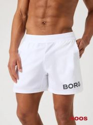 Bjorn_borg BORG 6" SHORTS z recyklowanego poliestru - BRILLIANT WHITE. Białe szorty męskie Björn Borg, m, na fitness i siłownię. Za 268.00 zł.