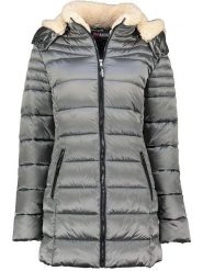 Geographical Norway Płaszcz pikowany "Carenne" w kolorze szarym rozmiar: XL. Szare płaszcze damskie Geographical Norway, xl, bez wzorów. Za 234.94 zł.