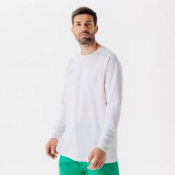 Second Life - Koszulka do piłki nożnej z długim rękawem... - Stan Doskonały. Białe koszulki męskie z długim rękawem KIPSTA, m, z materiału. Za 50.99 zł.