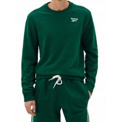 Bluza na co dzień męska REEBOK bez kaptura. Zielone bluzy bez kaptura męskie Reebok, m. Za 216.00 zł.