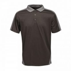 Męska Koszulka Polo Contrast. Niebieskie koszulki polo męskie Regatta, l, bez wzorów, z materiału, bez ramiączek. Za 155.99 zł.