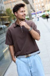 Pasek męski skórzany klamra automatyczna jasno szary Beltimore A51 : Kolory - szary, srebrny, Rozmiar pasków - r.125-140 cm. Szare paski męskie bez wzorów, ze skóry, wizytowe. Za 64.99 zł.