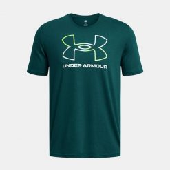 T-Shirt Koszulka Męska Under Armour Sportowa. Zielone t-shirty męskie Under Armour, m, bez wzorów, bez kołnierzyka. Za 129.99 zł.