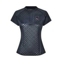 Koszulka treningowa do jeździectwa dla kobiet Kingsland KLMelanie. Niebieskie t-shirty damskie KINGSLAND, bez wzorów, bez kołnierzyka. W wyprzedaży za 287.00 zł.