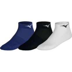 Skarpetki do biegania Mizuno Training Mid 3P - 3 pary. Skarpetki damskie Mizuno, bez wzorów. W wyprzedaży za 34.99 zł.