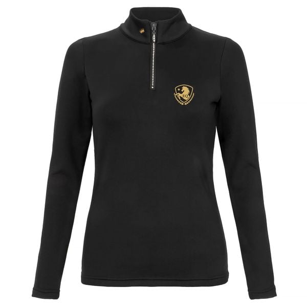 T-Shirt damski z długim rękawem Equestrian Queen Lilian2.0 zimowy. Czarne t-shirty damskie EQUESTRIAN QUEEN, s, bez wzorów, bez kołnierzyka. Za 242.99 zł.