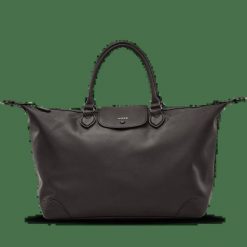 Torba podróżna WINGS WILLOW elegancka pojemna BLACK. Czarne torebki klasyczne damskie Wings, bez wzorów, z materiału, bez dodatków. Za 189.90 zł.