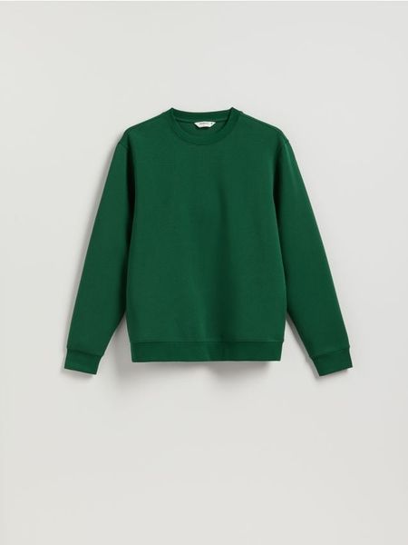 Bluza regular z bawełną - zielony. Zielone bluzy bez kaptura męskie Reserved, l, z bawełny. Za 99.99 zł.