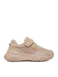 Guess Sneakersy CEO-CP40GG08W2026 Beżowy. Brązowe buty sportowe dziewczęce Guess, z aplikacjami, z materiału, bez zapięcia. Za 229.99 zł.