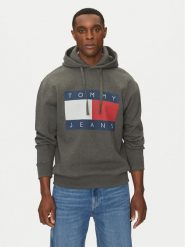 Tommy Jeans Bluza DM0DM20591 Szary Relaxed Fit. Szare bluzy bez kaptura męskie Tommy Jeans, m, z bawełny. Za 469.99 zł.