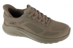 Buty sportowe Sneakersy męskie, Slip-Ins: BOBS Squad Chaos - Solid Step,slip-ins. Zielone buty sportowe na co dzień męskie Skechers, z materiału, bez zapięcia, trekkingowe. Za 299.99 zł.