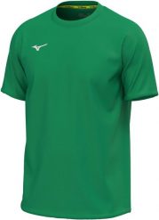 Koszulka Mizuno Team Core. Zielone bluzki sportowe damskie Mizuno, l, z materiału, bez ramiączek, do biegania. Za 120.50 zł.