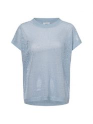Nümph Sweter z krótkim rękawem - Numona Darlene Kobiety niebieski, L. Niebieskie swetry klasyczne damskie Nümph, l, z dzianiny, bez kołnierzyka. Za 199.95 zł.