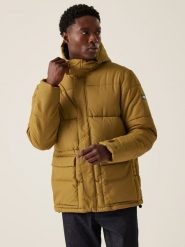 Regatta Kurtka zimowa "Falkner" w kolorze musztardowym rozmiar: S. Żółte kurtki męskie Regatta, na zimę, s, bez wzorów, bez kaptura. Za 143.90 zł.