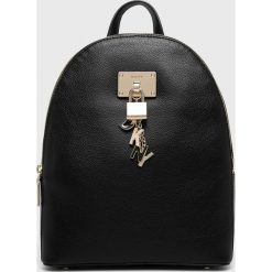 Dkny - Plecak skórzany. Czarne plecaki damskie DKNY, bez wzorów, z materiału, eleganckie. W wyprzedaży za 849.90 zł.