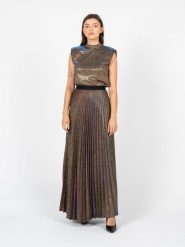 Liu Jo Top | CF2151 J1887 | Kobieta | Złoty. Żółte topy damskie Liu Jo, l, bez wzorów, z materiału, bez kołnierzyka. W wyprzedaży za 299.00 zł.