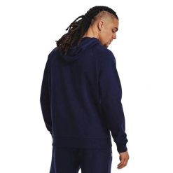 Męska Bluza Polarowa Z Logo Rival. Białe bluzy z kapturem męskie Under Armour, m, z bawełny. Za 306.10 zł.