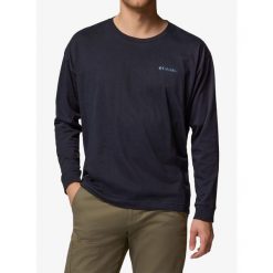 Bluza bez kaptura Columbia Black Butte LS Graphic Tee. Niebieskie bluzy bez kaptura męskie Columbia. Za 146.99 zł.