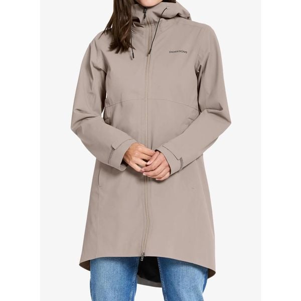 Parka przeciwdeszczowa damska Didriksons Bea Parka 6. Brązowe kurtki przeciwdeszczowe damskie Didriksons, bez wzorów. Za 835.99 zł.