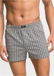 Luźniejsze bokserki z dżerseju (3 pary). Szare bokserki męskie bonprix, bez wzorów, z dresówki. Za 64.99 zł.