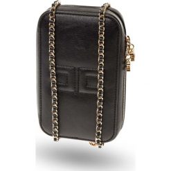 TOREBKA Elisabetta Franchi. Czarne torebki klasyczne damskie Elisabetta Franchi, bez wzorów, ze skóry ekologicznej, bez dodatków. Za 799.00 zł.