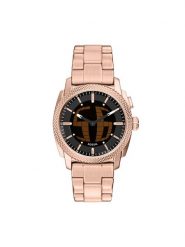 Fossil Zegarek Machine Big Tic FS6158 Różowe złoto. Czerwone, analogowe zegarki męskie Fossil, ze stali. Za 979.99 zł.