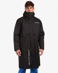 Narciarska kurtka przeciwdeszczowa Kilpi TEAM RAINCOAT-U. Czarne kurtki męskie Kilpi, m, bez wzorów, z materiału, bez kaptura, narciarskie. Za 578.00 zł.