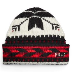 Czapka Polo Ralph Lauren. Czarne czapki zimowe damskie Polo Ralph Lauren. Za 619.99 zł.