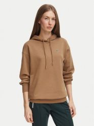 Lacoste Bluza SF7612 Brązowy jasny Oversize. Brązowe bluzy bez kaptura damskie Lacoste, z bawełny. Za 594.99 zł.