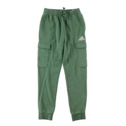 Second life - Spodnie dresowe męskie cargo Adidas - Jak nowy. Zielone spodnie sportowe męskie Adidas, z dresówki. Za 127.76 zł.
