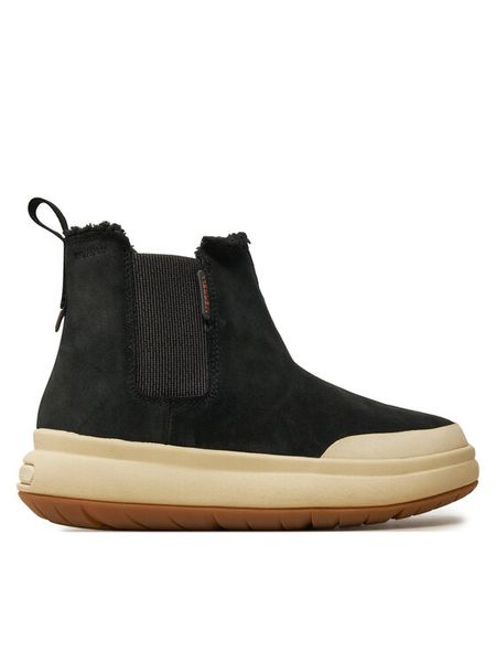 Merrell Botki Marquette Thermo Pull On Wp J007064 Czarny. Czarne botki damskie MERRELL, ze skóry, bez obcasa, na płaskiej podeszwie, bez zapięcia. Za 619.99 zł.