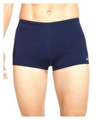 Bokserki kąpielowe męskie Nike Hydrastrong Solid Square Leg. Niebieskie kąpielówki męskie NIKE SWIM, m, bez wzorów, z materiału, do pływania. Za 189.25 zł.