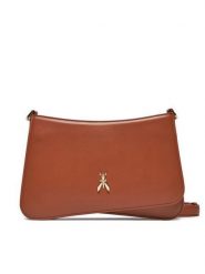 Patrizia Pepe Torebka 2B0101/L132-B757 Brązowy. Brązowe listonoszki damskie Patrizia Pepe, bez wzorów, ze skóry, bez dodatków. Za 959.99 zł.