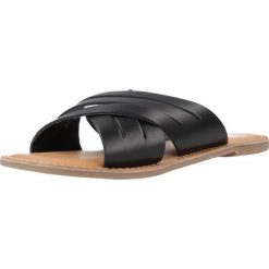 Sandały KICKERS KICK DAY Czarny. Czarne sandały damskie Kickers, bez wzorów, ze skóry, bez obcasa. Za 164.99 zł.