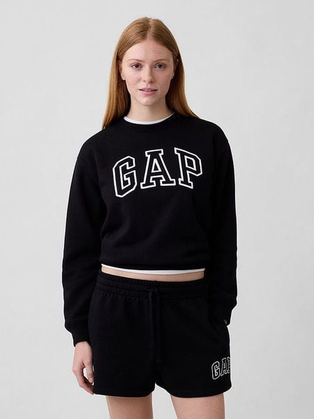 GAP Bluza w kolorze czarnym rozmiar: M. Czarne bluzy bez kaptura damskie GAP, m. Za 106.38 zł.