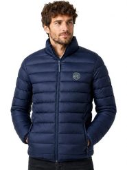 Geographical Norway Kurtka pikowana "Amiglobe" w kolorze granatowym rozmiar: XL. Niebieskie kurtki męskie Geographical Norway, xl, bez wzorów, bez kaptura. Za 144.95 zł.