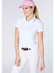 Polo Sylt Koszulka polo w kolorze białym rozmiar: XL. Białe bluzki damskie Polo Sylt, xl, bez wzorów, bez ramiączek. Za 88.64 zł.