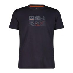 T-shirt z wiskozy CMP. Brązowe t-shirty męskie CMP, l, bez wzorów, z materiału, bez kołnierzyka. Za 206.30 zł.
