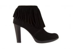 Botki Bayla-100 442S Czarny Welur, Skóra naturalna - 36. Czarne botki damskie Bayla, ze skóry, bez obcasa, na obcasie, bez zapięcia. W wyprzedaży za 134.10 zł.