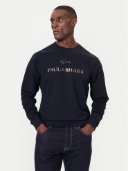 Paul&Shark Bluza 15311822 Granatowy Regular Fit. Niebieskie bluzy bez kaptura męskie PAUL&SHARK, l, z bawełny. Za 839.99 zł.