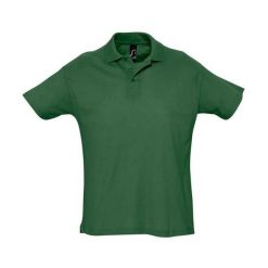 Męska Koszulka Polo Summer II. Zielone koszulki polo męskie SOL'S, m, bez wzorów, z bawełny, bez ramiączek. Za 62.99 zł.