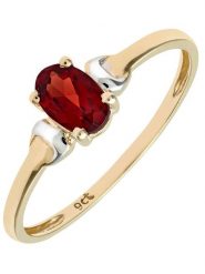 Diamant Exquis Złoty pierścionek z granatem rozmiar: 53. Czerwone pierścionki damskie Diamant Exquis, z granatem, złote. Za 652.99 zł.