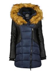 Maison Montaigne Parka "Ausmai" w kolorze granatowym rozmiar: XL. Niebieskie parki damskie Maison Montaigne, xl, z aplikacjami. Za 229.46 zł.