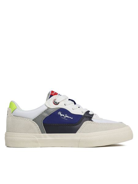 Pepe Jeans Sneakersy Kenton Master Combi B PBS30548 Biały. Białe buty sportowe chłopięce Pepe Jeans, bez wzorów, z jeansu, bez zapięcia. Za 269.99 zł.