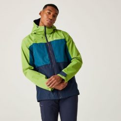 Maland męska kurtka przeciwdeszczowa. Zielone kurtki męskie Regatta, m, bez wzorów, z materiału, sportowe, bez kaptura. Za 159.99 zł.