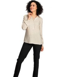 WITT WEIDEN Bluzka w kolorze beżowym rozmiar: 40. Brązowe bluzki damskie WITT WEIDEN, bez wzorów, z wiskozy, bez kołnierzyka, bez ramiączek. Za 30.99 zł.