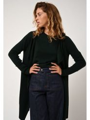 AUTHENTIC CASHMERE Kaszmirowy kardigan "Chésery" w kolorze ciemnozielonym rozmiar: L. Zielone kardigany damskie AUTHENTIC CASHMERE, l, bez wzorów, z kaszmiru. Za 478.99 zł.