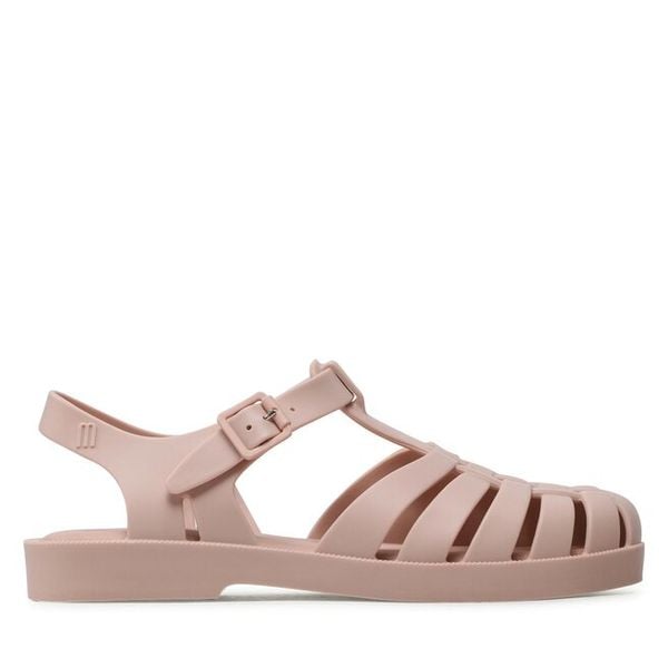 Sandały Melissa. Czerwone sandały damskie Melissa, bez wzorów, bez obcasa, na płaskiej podeszwie. Za 299.99 zł.