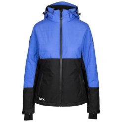 Damska Kurtka Narciarska Jaclyn DLX. Czarne kurtki damskie Trespass, m, z aplikacjami, z materiału, z kapturem. Za 1,672.99 zł.