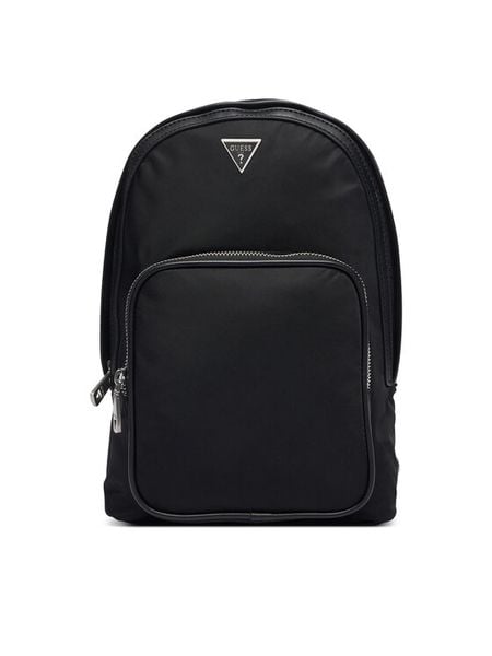 Guess Plecak HMMINY P6302 Czarny. Czarne plecaki męskie Guess, z aplikacjami, z materiału. Za 364.99 zł.